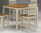 Hillsdale Riverview Counter Height Table in Antique White - 4768-913 (Antique White) (36H x 42W x 42D)