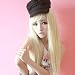 2013 Personality Long Straight Kanekalon Cosplay Creamy White Blonde Human Hair Wig/Wigs K008