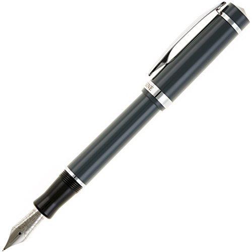 Nemosine Singularity Fountain Pen, Extra Fine German Nib, Granite Gray (NEM-SIN-06-EF)