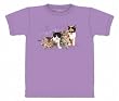 Kitten Row T-shirt 100% Cotton Short Sleeve Shirt in Youth, Teen, and Adult Sizes