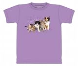 Kitten Row T-shirt 100% Cotton Short Sleeve Shirt in Youth, Teen, and Adult Sizes