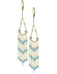 Dana Kellin Delicate 14K Gold-Filled Turquoise Fringe Earrings