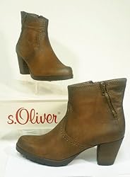 s.Oliver TREND Leder Stiefelette braun Gr. 41