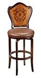 Lyon (etched) Kd Swivel Bar Stool