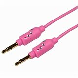 Cables Unlimited Ka-Bling AUD-1100-06P 2-Meter 3.5mm Stereo Audio Cable (Pink)