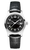 Image of Hamilton H18451735 Men's Analouge Black Dial Black Leather Watch