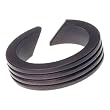 Striped Chocolate Brown Wood Bangle Bracelet