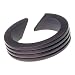 Striped Chocolate Brown Wood Bangle Bracelet