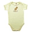 Hudson Baby Organic Bodysuit - Peanut Ecru - 0-3 Months
