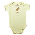 Hudson Baby Organic Bodysuit - Peanut Ecru - 0-3 Months