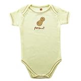 Hudson Baby Organic Bodysuit - Peanut Ecru - 0-3 Months