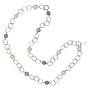 Majorica Jewelry 36" Pearl and Silver Chain Necklace