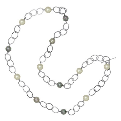 Majorica Jewelry 36 Pearl Chain Necklace