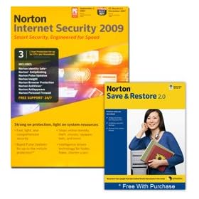 Norton Internet Security 2009 - 3 User Edition & Save & Restore 2.0