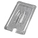 Carlisle 10291U07 Clear 10-1/4-Inch by 6-3/8-Inch TopNotch Universal Handled Notched Lid (Case of 6)