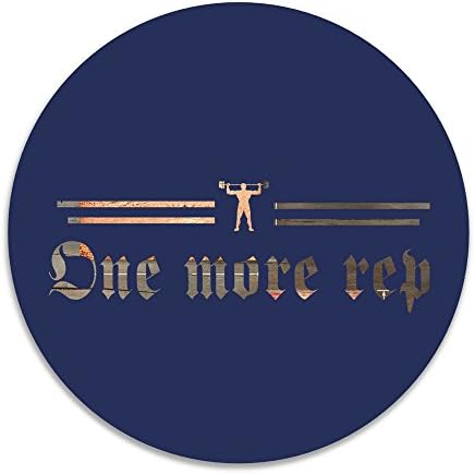 CVB DOORMAT Square Prints One More Rep Non-slip Doormat White