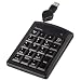 Hama - Pave numerique slimline sk120 - USB - Cordon retractable - Noir