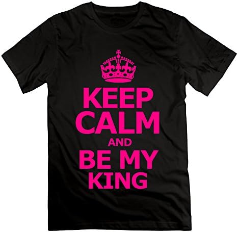 Men's Keep Calm And Be My King Short-sleeve T-shirt Black