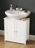 Louvre Door Undersink Bathroom Cabinet