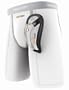 Shock Doctor Men's Double Compression Short with BioFlex Cup (Large, White)