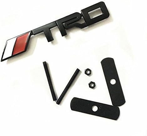 TRD car front grill grille emblem badge black Camry Corolla Yaris