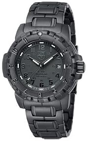 Luminox #6402.BO Men's F-117 Nighthawk Black IP Blackout Navy Seal Diver Watch