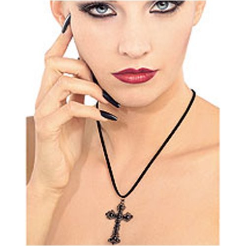 Click here to buy Black Cross Necklace Adult by Rubie's Costume Co.