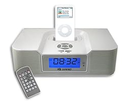 New IQ Sound SC-1307 Digital Alarm Clock Radio w/iPod Docking Station
