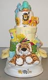 4 Tier Jungle Baby Diaper Cake