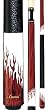 Cocobola Flame on Titanium Forearm Lucasi 58" Two-Piece Billiard Cue (18-21oz) - Billiards Equipment