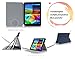 FYY Samsung Galaxy Tab4 8.0 inch Case - Ultra Slim Magnetic Smart Cover Multi-Angle Stand Case for Samsung Galaxy Tab 4 8.0 inch Navy Blue (with Auto Wake/Sleep Feature)