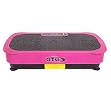 BTM Crazy Fit Vibration Plate Slim Full Body Massage Vibration Plate Fitness Machine Silent Drive Motor 200W Peak Power Massive 90 Speed (Pink, Small)