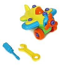 Dazzling Toys Construct a Vehicle Set Including Take-Apart and Assemble Airplane and Tools.
