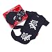 Silly Souls True Love 4-Piece Gift Set, Black/White, 0-3 Months