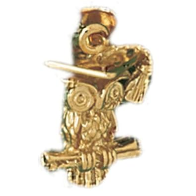Cheap Girls Jewelry Dazzlers Solid 14k Gold 3D Owl Charm Pendant Available in three colors from jewelsberry (weights: 3.0 grams only) For Sale