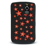 Red Star with Diamond Rhinestone Soft Silicone Skin Gel Cover Case for Blackberry Curve 8300 8310 8320 8330