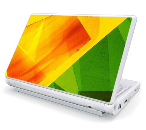 Colored Leaf Design Skin Cover Decal Sticker for Toshiba Mini NB205 10.1 inch Netbook Laptop Computer