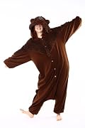 Adult Brown Bear Costume Pajamas