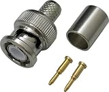 TRUSCO デンサン BNC型ストレートプラグ LBNC5C2P