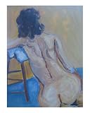Female nude/back Emerging Artists Giclee Poster Print by joan Gundersen, 8x10