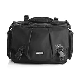 Fashion Waterproof camera case sling camera bag SLR gadget bag made of waterproof Nylon-Black