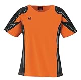 ERIMA Damen T-Shirt RACING, orange/schwarz, Groesse 34