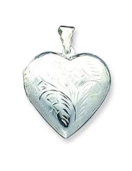Sterling Silver Domed Heart Locket