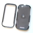 Motorola CLIQ MB200 T-Mobile Snap-on Protector Hard Case Transparent Cover Smoke Grey