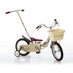 いきなり自転車14インチ 折りたたみ&かじとり式 軽合金プレミアム シャンパンゴールド