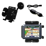 Garmin Nuvi 255 Flexible Auto Windshield Holder with Car Charger - Uses Gomadic TipExchange