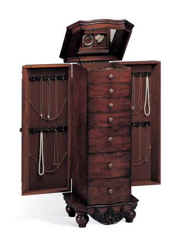 Jewelry Armoire in Antique Cherry - Coaster