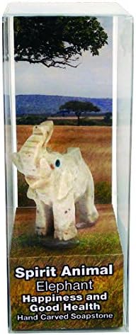 Spirit Animal Hand Carved Soapstone Toy (Elephant)