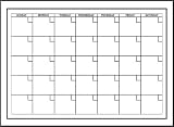Brewster Wall Pops WPE94575 Peel & Stick White Board with Marker Monthly Calendar Image