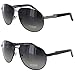 Guess Mens GUP 1013 Polarized Metal Frame Aviator Sunglasses
